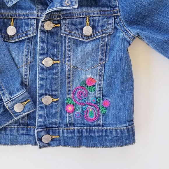 Hanna Andersson Jean Jacket Girls Size 2T - Picture 2 of 8